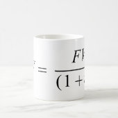 Formel "Zeitwert des Geldes" Kaffeetasse (Mittel)