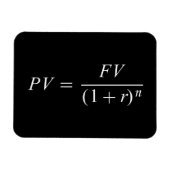 Formel "Zeitwert des Geldes" Magnet (Horizontal)