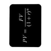 Formel "Zeitwert des Geldes" Magnet (Vertikal)