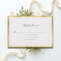 Formell Klassisch Erhabene Goldperlen-Hochzeit