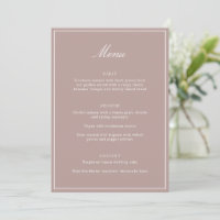 Formell klassische Border Mauve-Schrift Elegante H