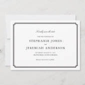 Formell Save the Date Einladung (Vorderseite)