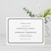 Formell Save the Date Einladung (Stehend Vorderseite)