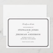 Formell Save the Date Einladung (Vorne/Hinten)