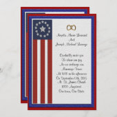 Formelle Einladung zur militärischen Hochzeit (Vorne/Hinten)