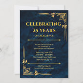 formelle Einladung zur Veranstaltung Navy Blue & G (Vorderseite)