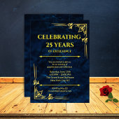 formelle Einladung zur Veranstaltung Navy Blue & G