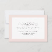 Formelle Empfang-Karte mit blindfarbenem Rahmen Einladung (Vorderseite)