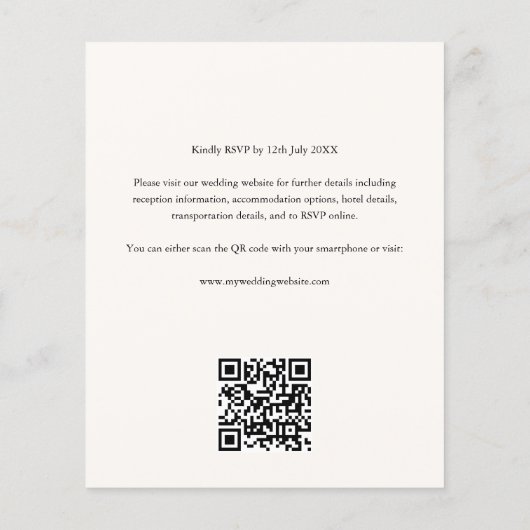 Formelle Kalligraphie-Ampersand-Monogramm Flyer (Hinten)