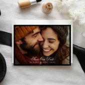 Formelle Kalligraphie Zwei Foto Save The Date