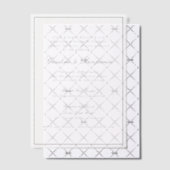 Formelle klassische Border Script-Elegante Hochzei Pergament Einladungen (Versetzt (Einladung))