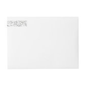 Formelle Scrolling-Blätter Schwarz-Weiß-Hochzeit (Vorderseite)