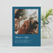 Formelle Verlobung Save the Date Einladung (Stehend Vorderseite)