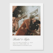 Formelle Verlobung Save the Date Magnetkarte (Vorderseite)