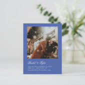 Formelle Verlobung Save the Date Postkarte (Stehend Vorderseite)