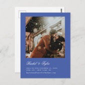 Formelle Verlobung Save the Date Postkarte (Vorne/Hinten)