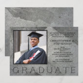 Formeller Abschluss für Stone-Foto Ankündigung (Vorne/Hinten)