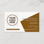 Formeller QR-Code Beruflich Corporate Modern Visitenkarte (Vorderseite)