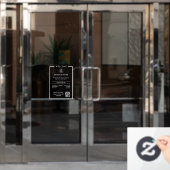 Formeller QR-Code für Berufliche Geschäftszeiten Fensteraufkleber (Büro Tür)