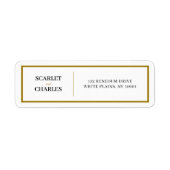 Formeller schwarzer Gold-Monogramm-Hochzeit-Rückse (Vorne)
