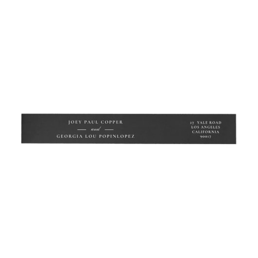 Formeller Smoking schwarze Hochzeitsrücksendeadres (Person)
