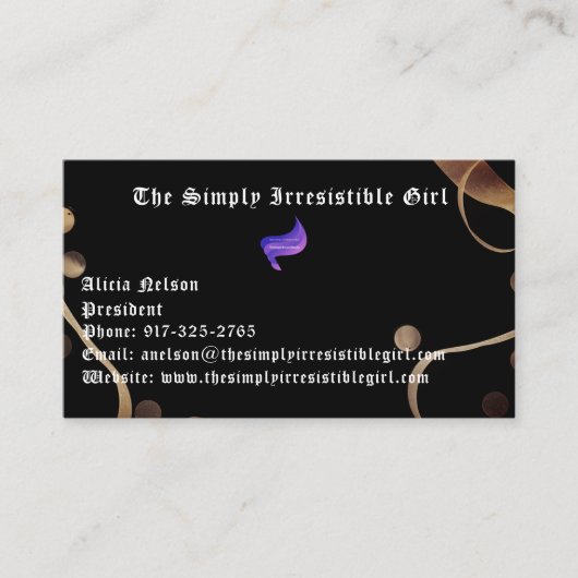 Formeller Standard, 3,5" x 2,0" Visitenkarte (Vorderseite)