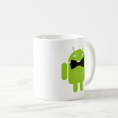 Formelles Android-Roboter-Symbol Grafik Kaffeetasse (VorderseiteRechts)