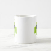Formelles Android-Roboter-Symbol Grafik Kaffeetasse (Mittel)