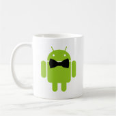 Formelles Android-Roboter-Symbol Grafik Kaffeetasse (Links)