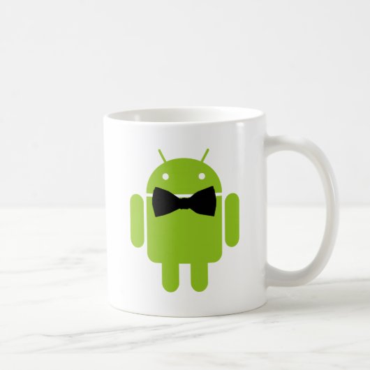 Formelles Android-Roboter-Symbol Grafik Kaffeetasse (Rechts)