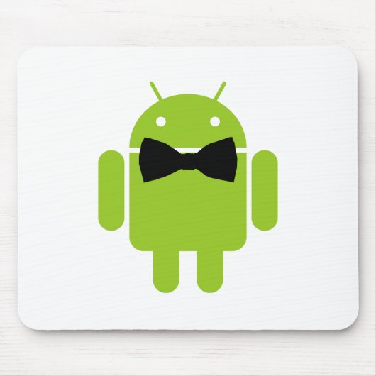 Formelles Android-Roboter-Symbol Grafik Mousepad (Vorne)