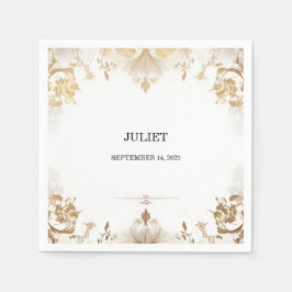 Formelles einfaches klassisches Brautparty Serviette