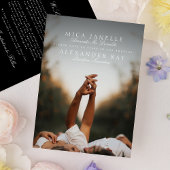 Formelles Foto für Schwarz-weiße klassische Vollna Save The Date