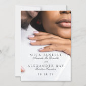 Formelles klassisches Tuxedo-Schwarzes Foto Save t Magneteinladung (Vorderseite)