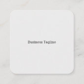 Formelles Logo für elegante Unternehmen in Grau Quadratische Visitenkarte (Rückseite)