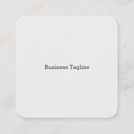 Formelles Logo für elegante Unternehmen in Grau Quadratische Visitenkarte (Rückseite)