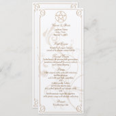 Formelles Menü Einladung (Vorne/Hinten)