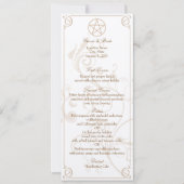 Formelles Menü Einladung (Vorderseite)