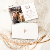 Formelles rustikales Wappen Monogramm Save the Dat Save The Date