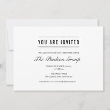 Formelles Schwarz-Weiß-Unternehmensereignis