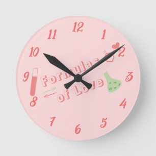 Formeln der Liebe Wanduhr