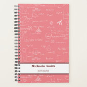 Formeln für niedliche rosa Mathematik Planer (Vorderseite)