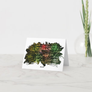 Formeln im mathematischen Raum Dankeskarte