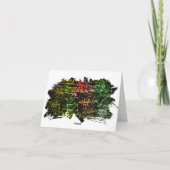 Formeln im mathematischen Raum Dankeskarte (Rückseite)