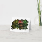 Formeln im mathematischen Raum Dankeskarte (Vorderseite)