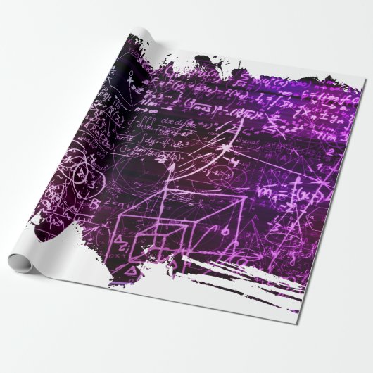Formeln im mathematischen Raum Geschenkpapier (Ungerollt)