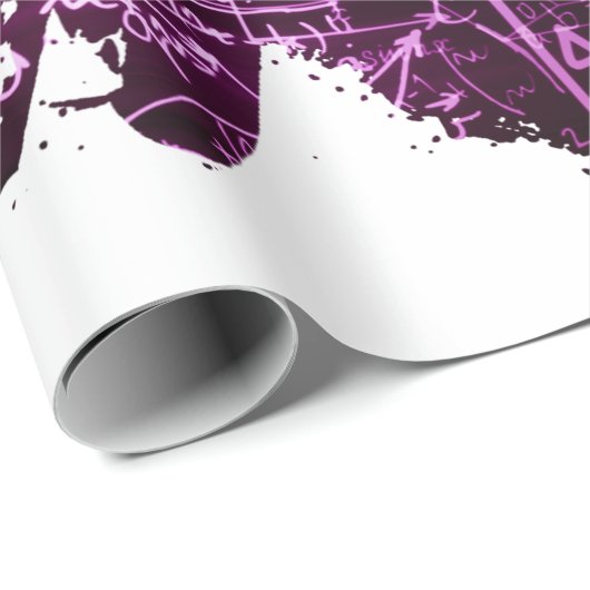 Formeln im mathematischen Raum Geschenkpapier (Rolleneckpunkt)