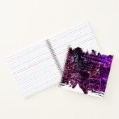 Formeln im mathematischen Raum Notizblock (Innenseite)