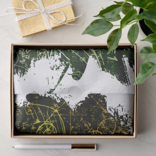 Formeln im mathematischen Raum Seidenpapier (Geschenk)