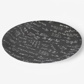 Formeln und Nummern für Blackboard-Matten Pappteller (Schrägansicht)